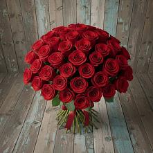 Букет 55 Красных роз Фридом #REPLACE_PRED# Шуе