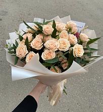 Букет Кремовые розы Латте в Шуе