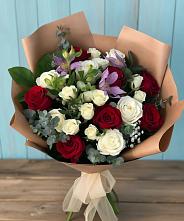 Букет цветов из:  Розы и Альстромерии в Шуе