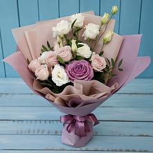 Букет цветов из:  Розы и Лизиантусы в Шуе