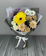 Букет цветов из:  Розы, Герберы и Хризантемы в Шуе