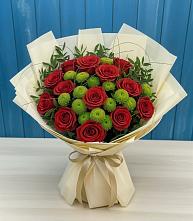 Букет цветов из:  Розы и Хризантемы в Шуе