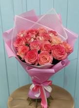 Букет 15 Розовых роз Равель в Шуе